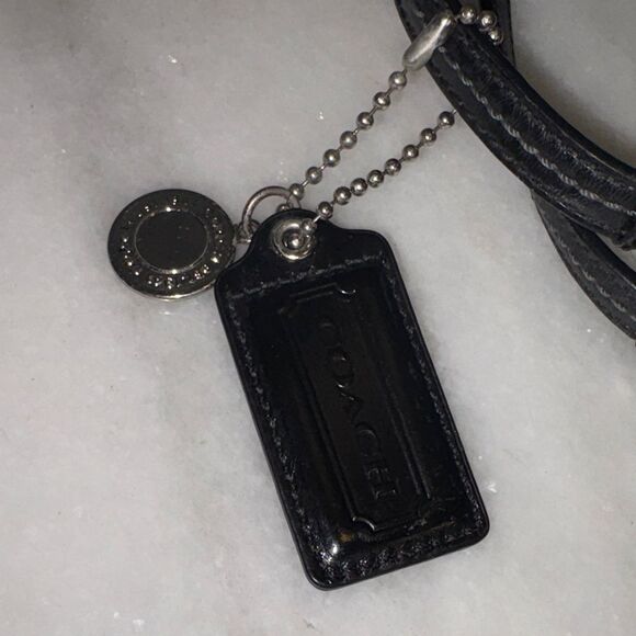 Coach Bag Purse Handbag Leather Y2K Vintage Classic Signature Stripe Tote Bag - Picture 15 of 16